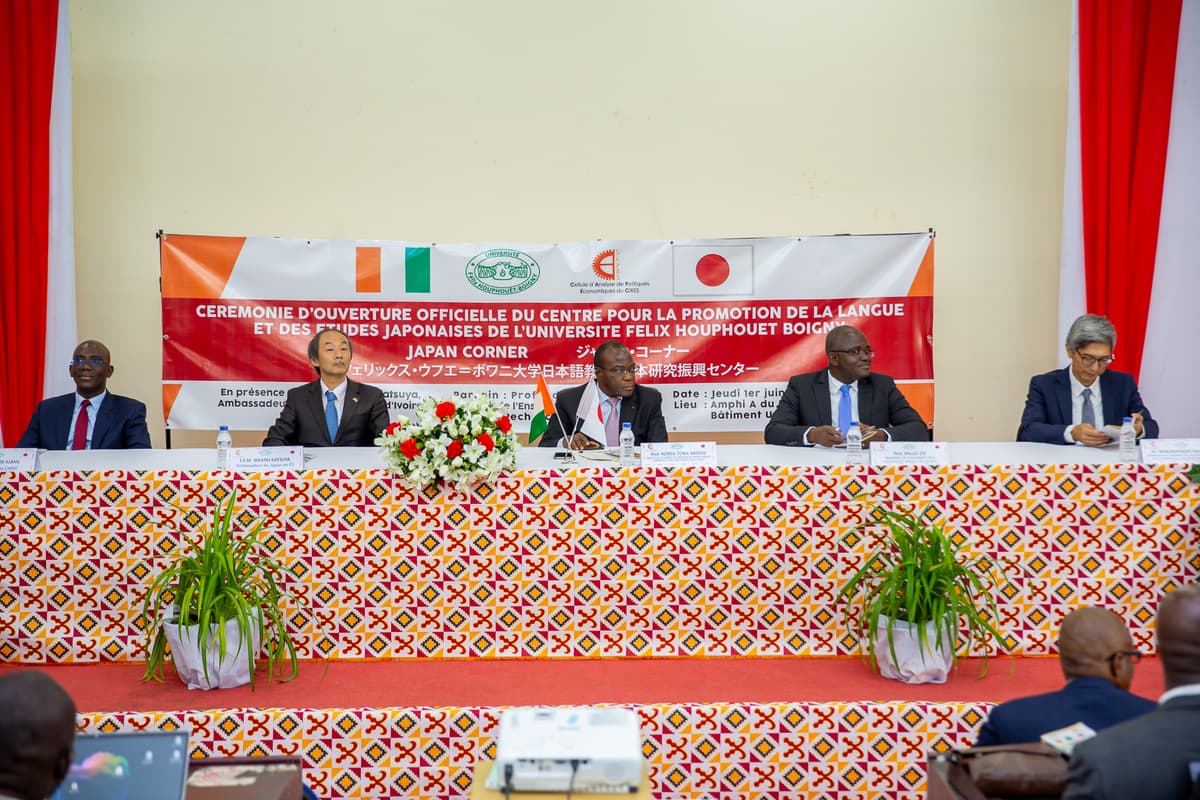 Cérémonie d'ouverture officiel du JAPAN CORNER de l'UFHB - 1er Juin 2023