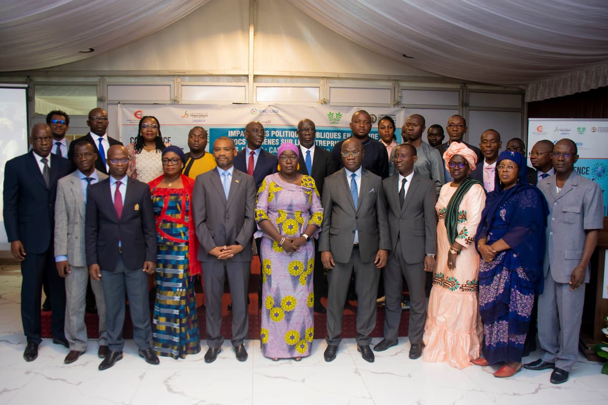 Conférence internationale de cloture, Abidjan du projet de recherche sur l'impacts des politiques publiques liées à la pandemie de la Covid-19 sur les entreprises, les femmes et les jeunes: cas du Burkina  Faso, Cameroun, Cote d'Ivoire et du Sénégal'